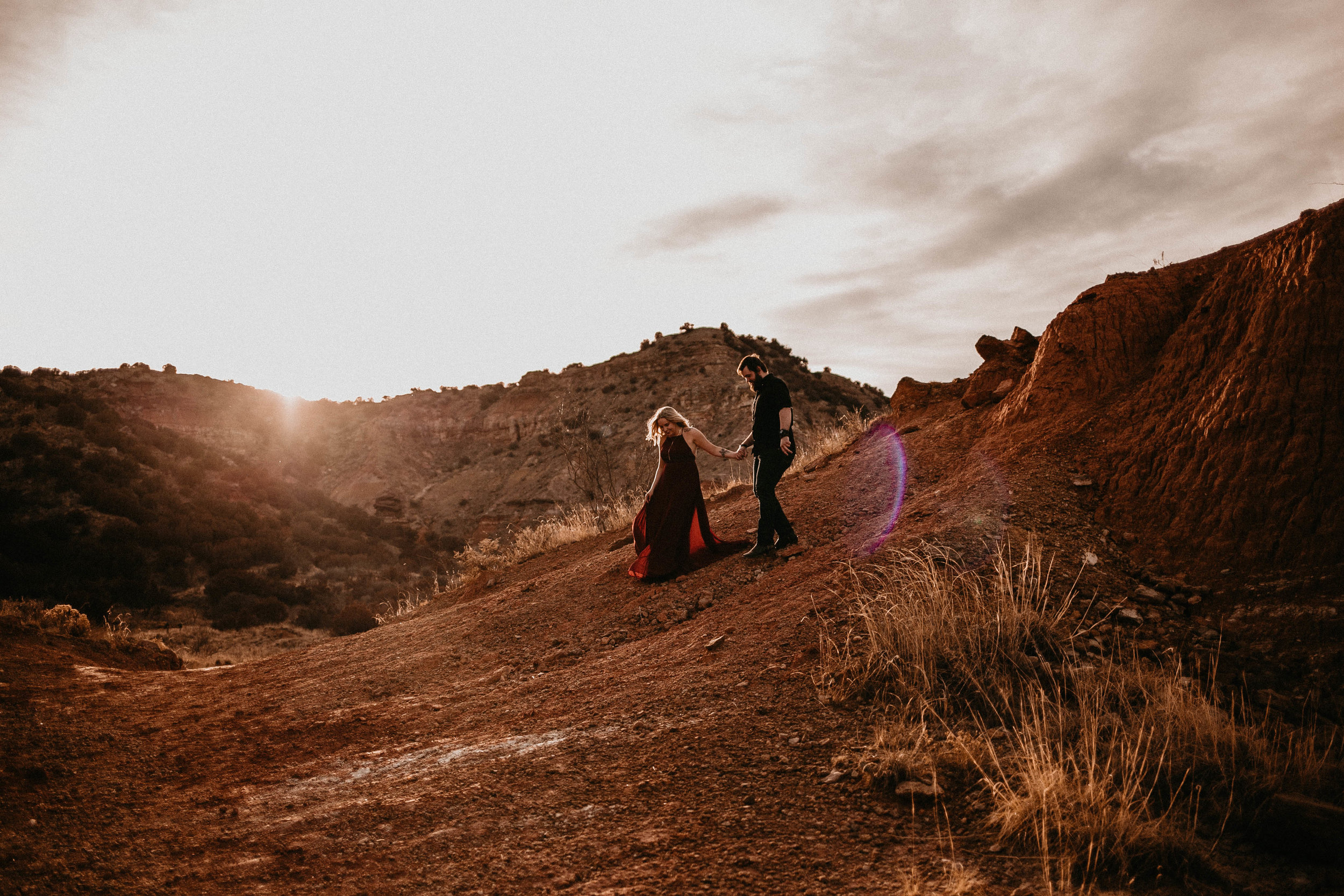 Kailee Ann Photography | Best Wedding Photographer in Lubbock | Adventurous Palo Duro Canyon Engagement Photos