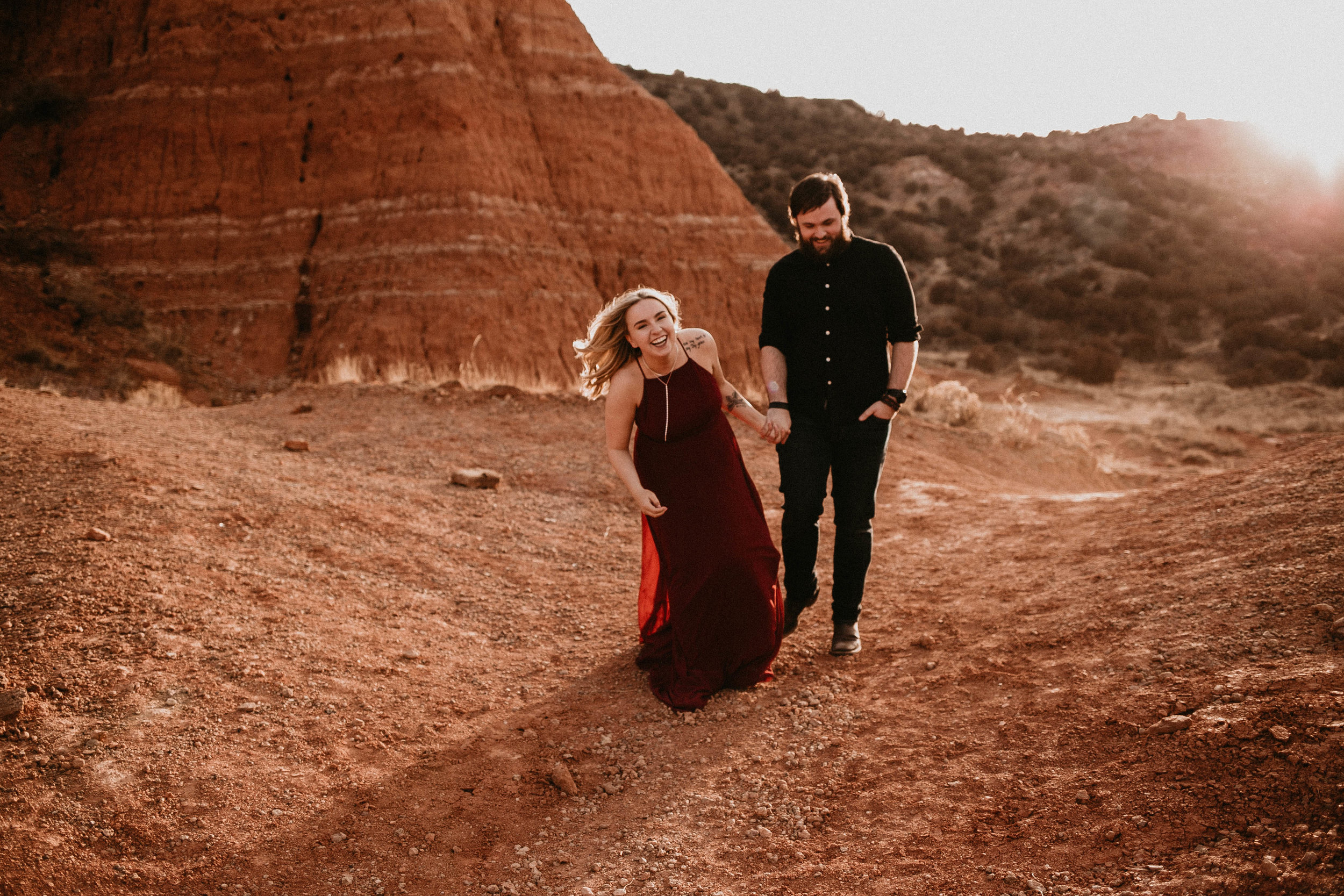 Kailee Ann Photography | Best Wedding Photographer in Lubbock | Adventurous Palo Duro Canyon Engagement Photos