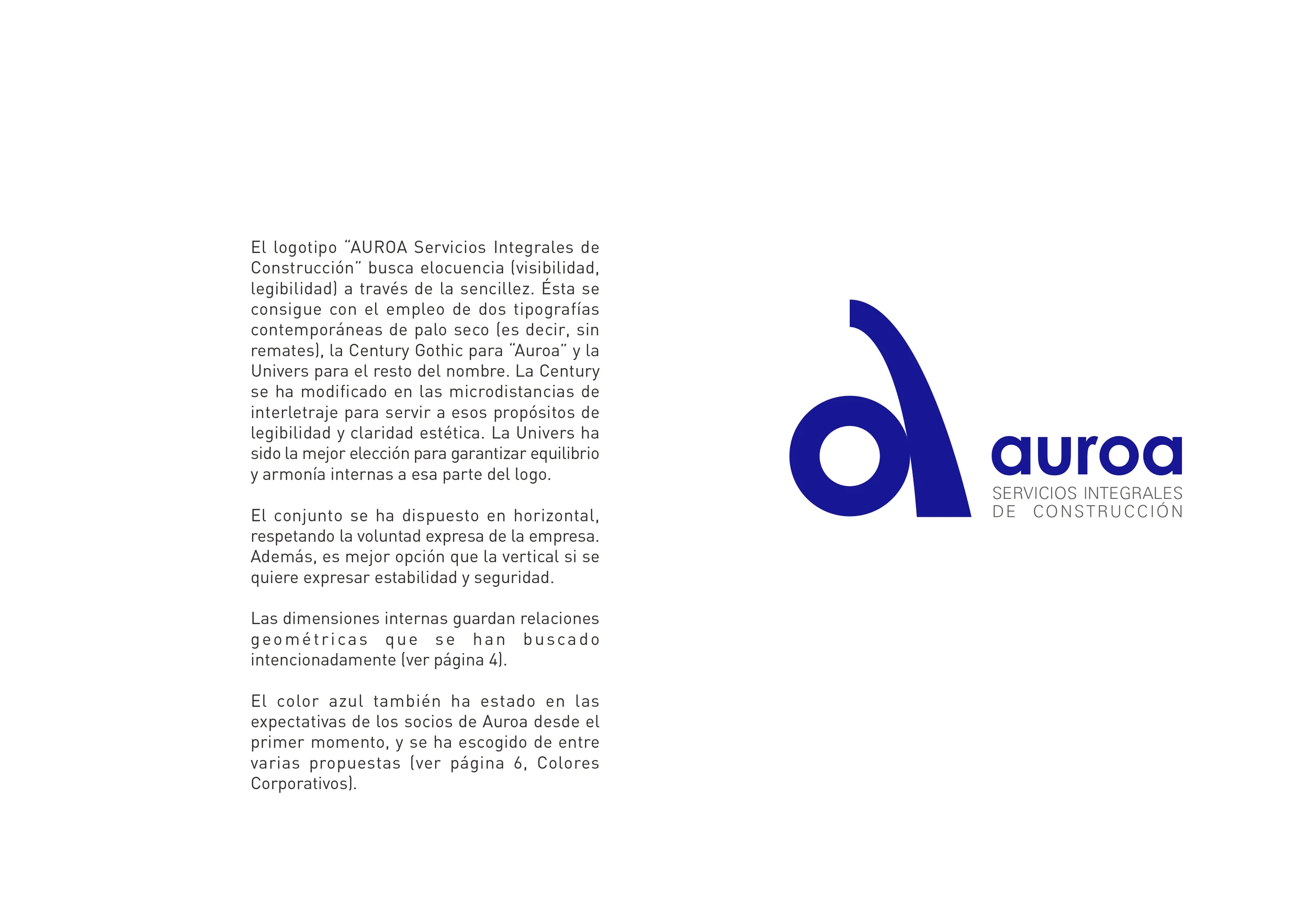 Logotipo para Auroa, Servicios Integrales de Construcción