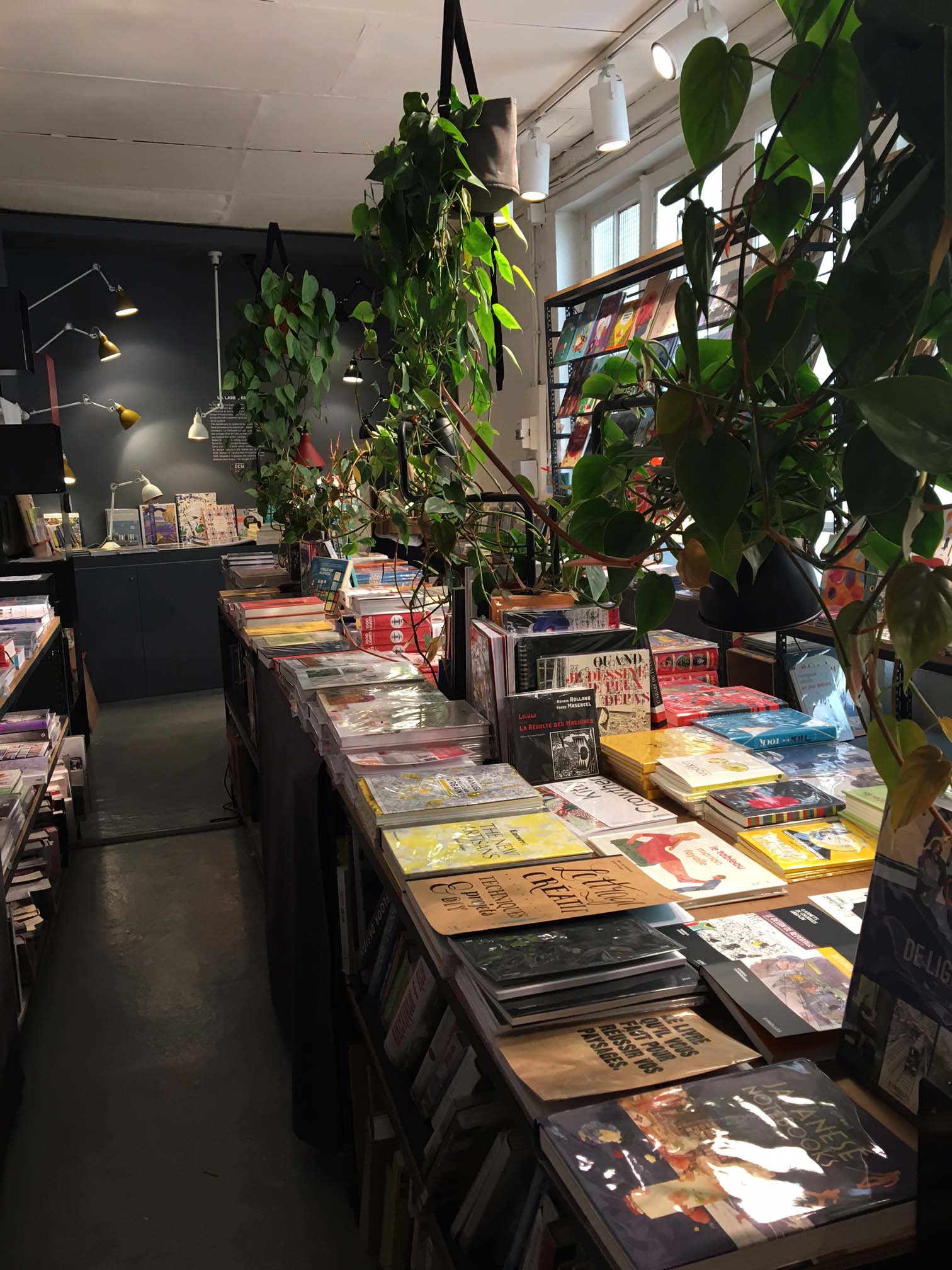 inside of Artazart Design Bookstore