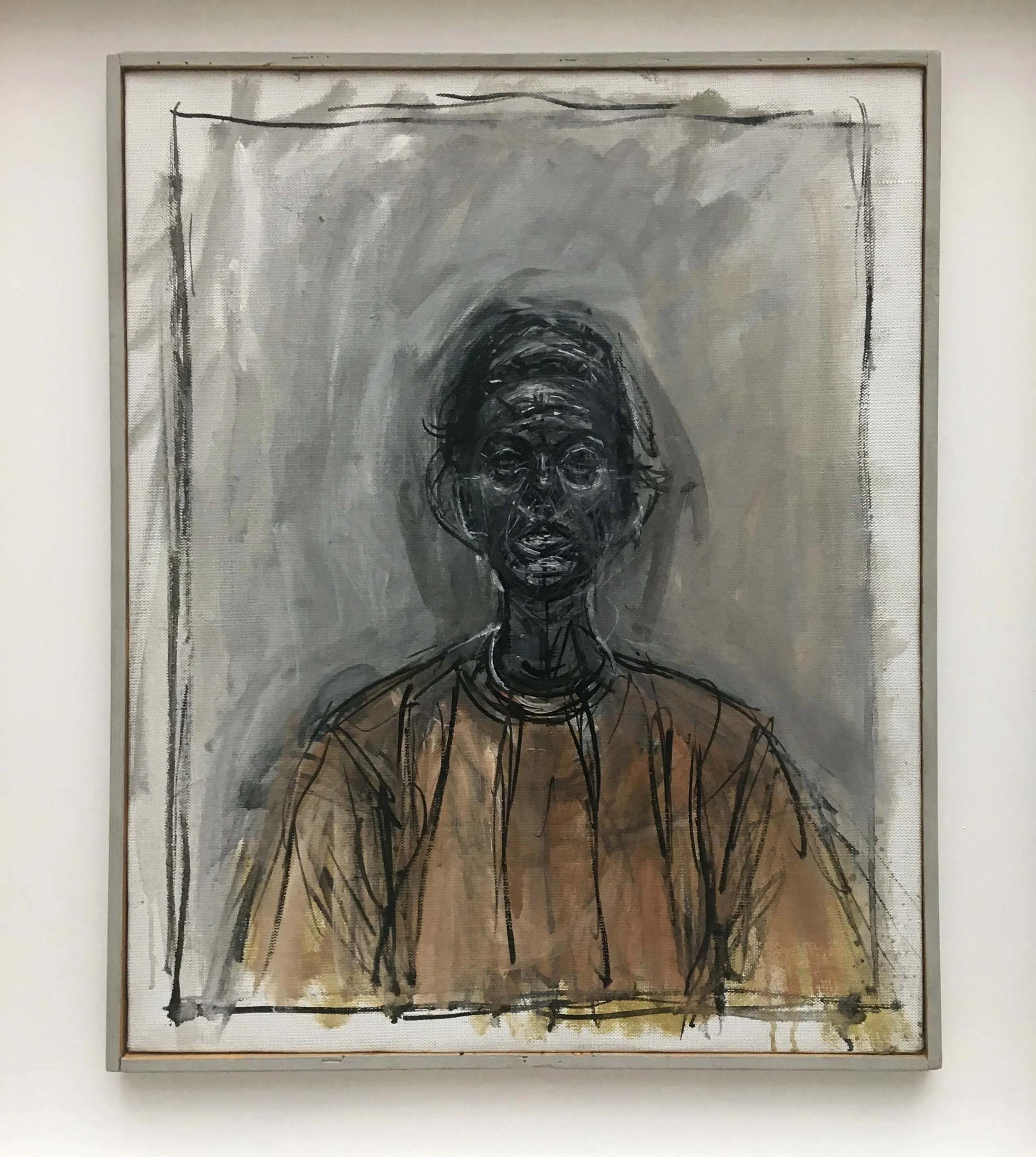 Alberto Giacometti, Portrait of Annette with a yellow blouse, 1964