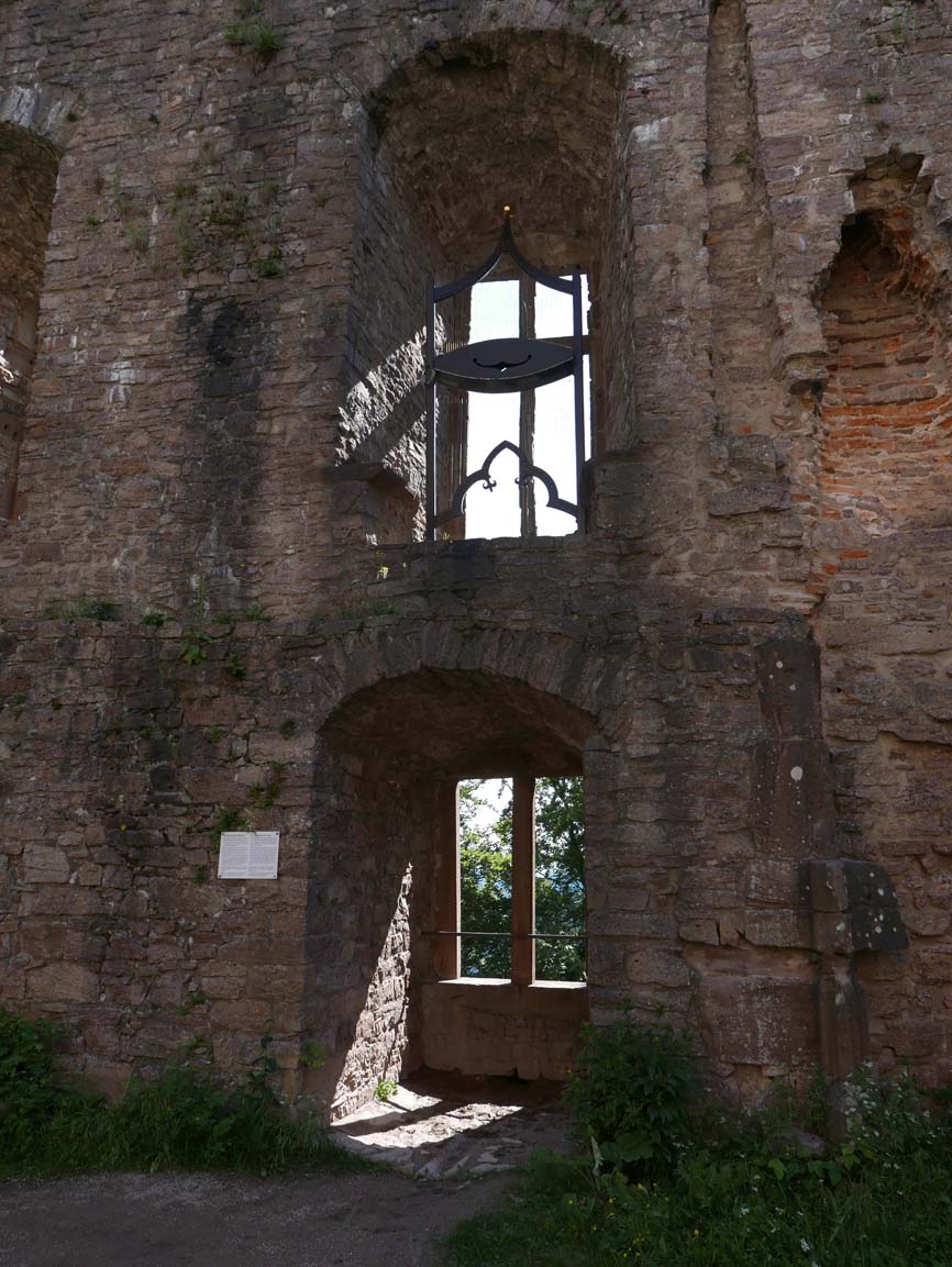 A wind harp (in the top window)