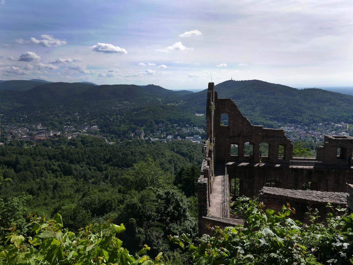 view of Baden-Baden from the castle