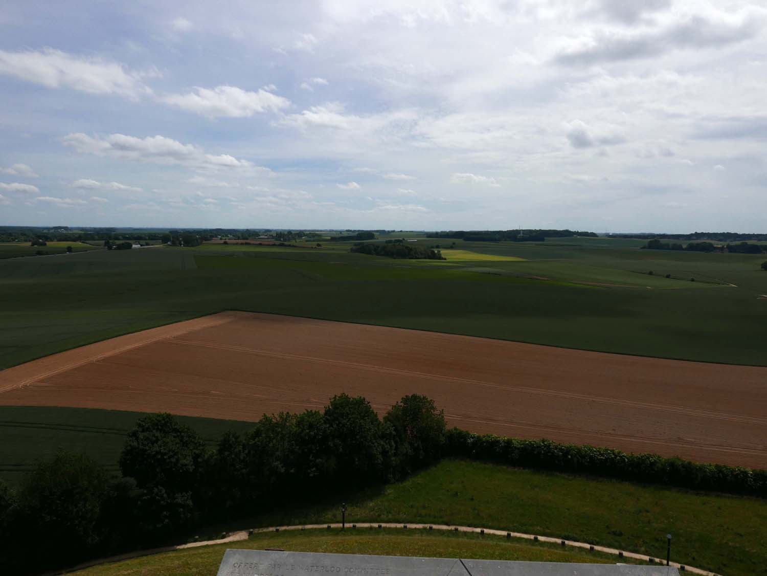 the fields where the battle was fought