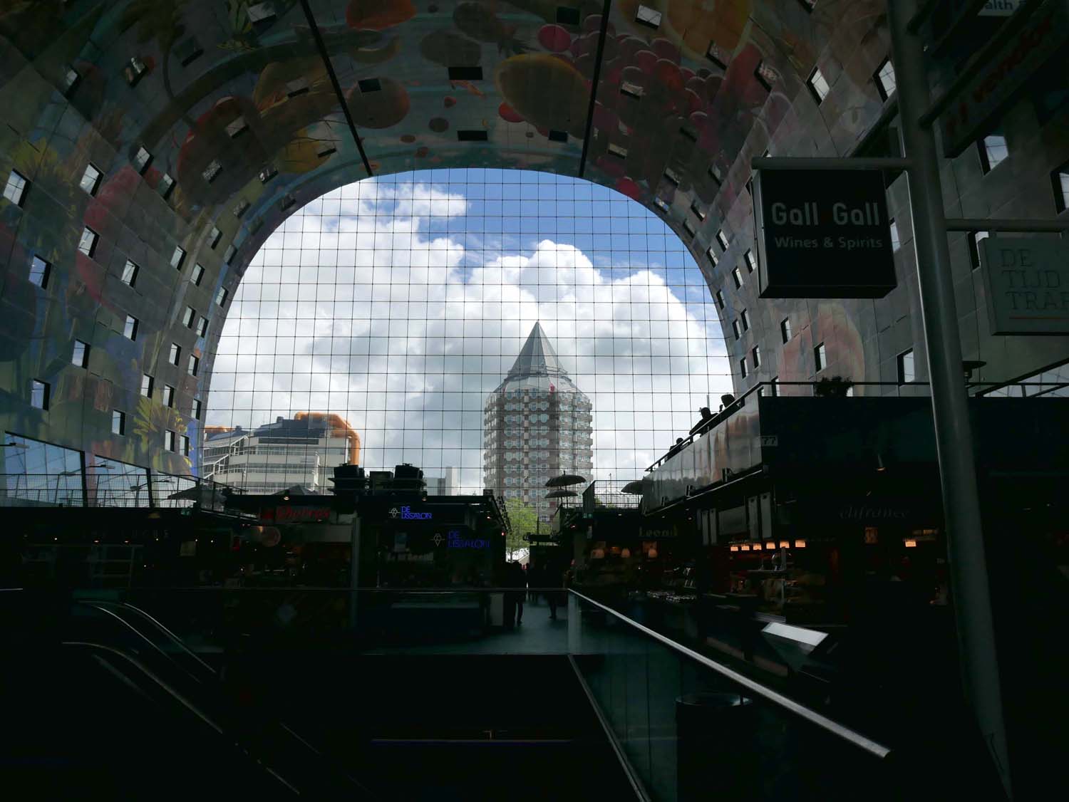the view from inside the markthal