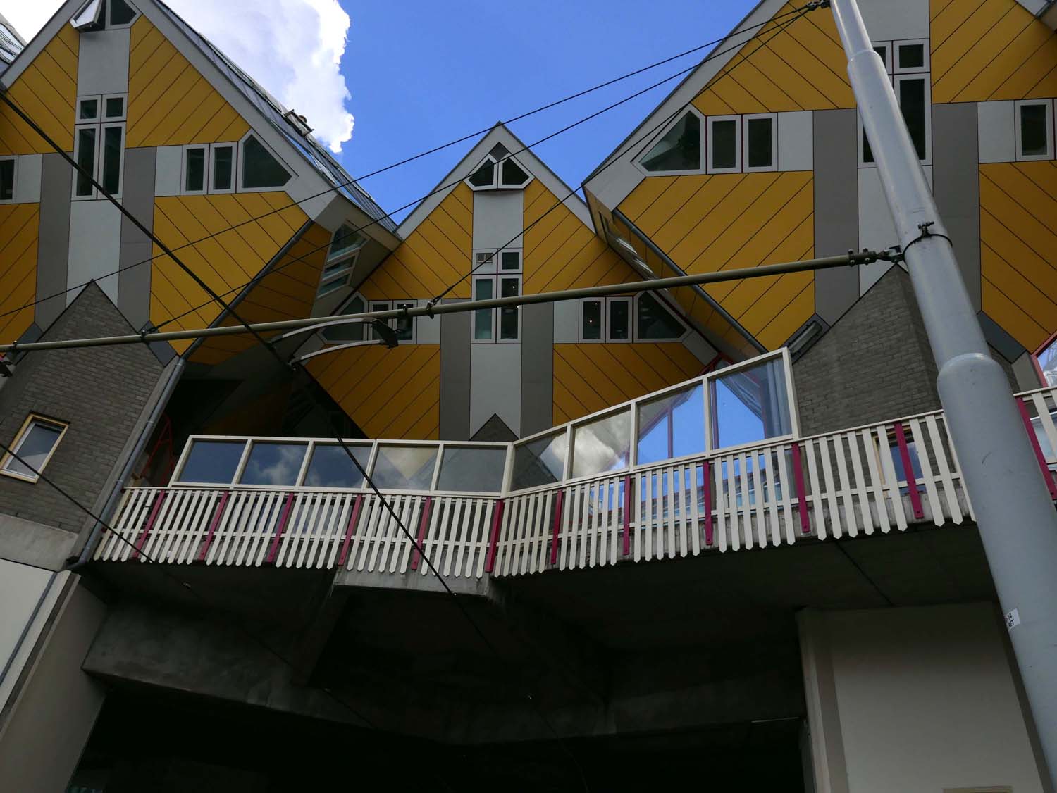 The cube houses, designed by Piet Blom