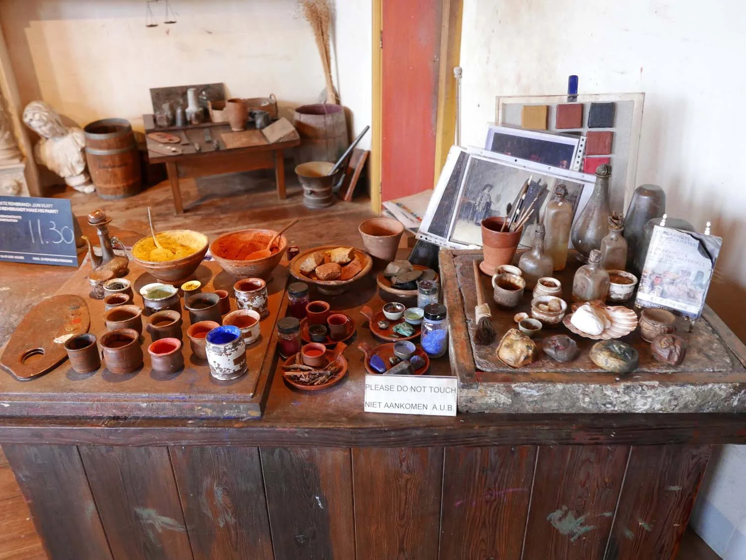 Rembrandt's paint table