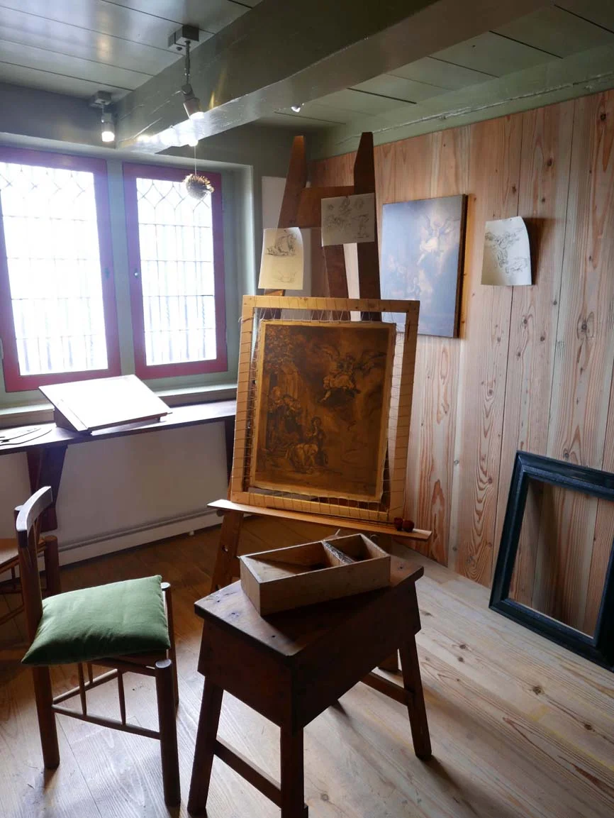 in the student studio