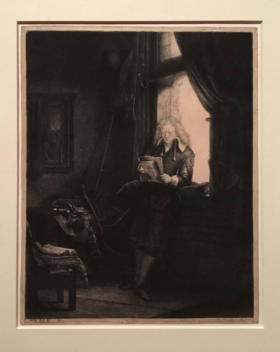 Rembrandt, Portrait of Jan Six, etching