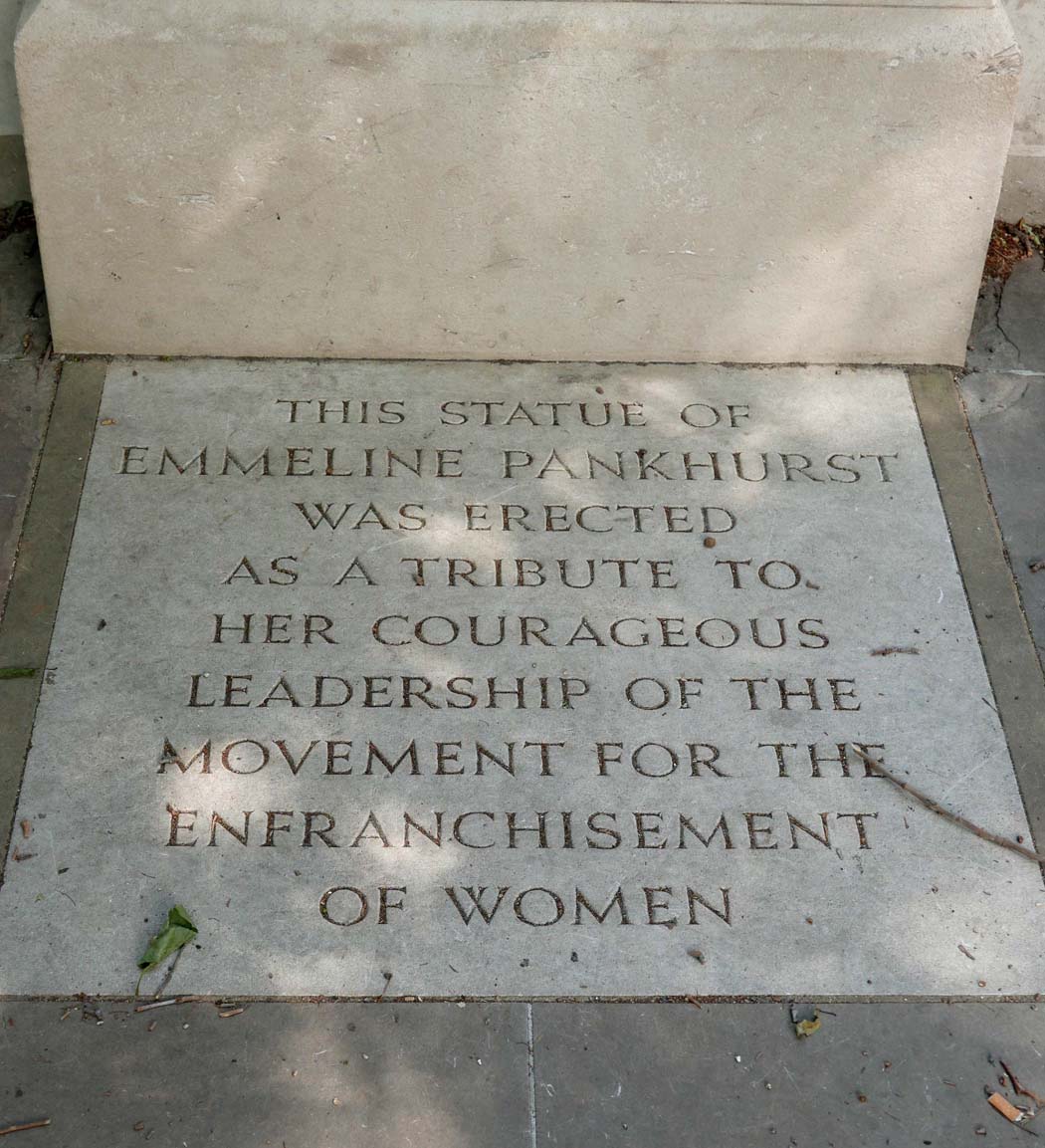 Emmeline Pankhurst memorial