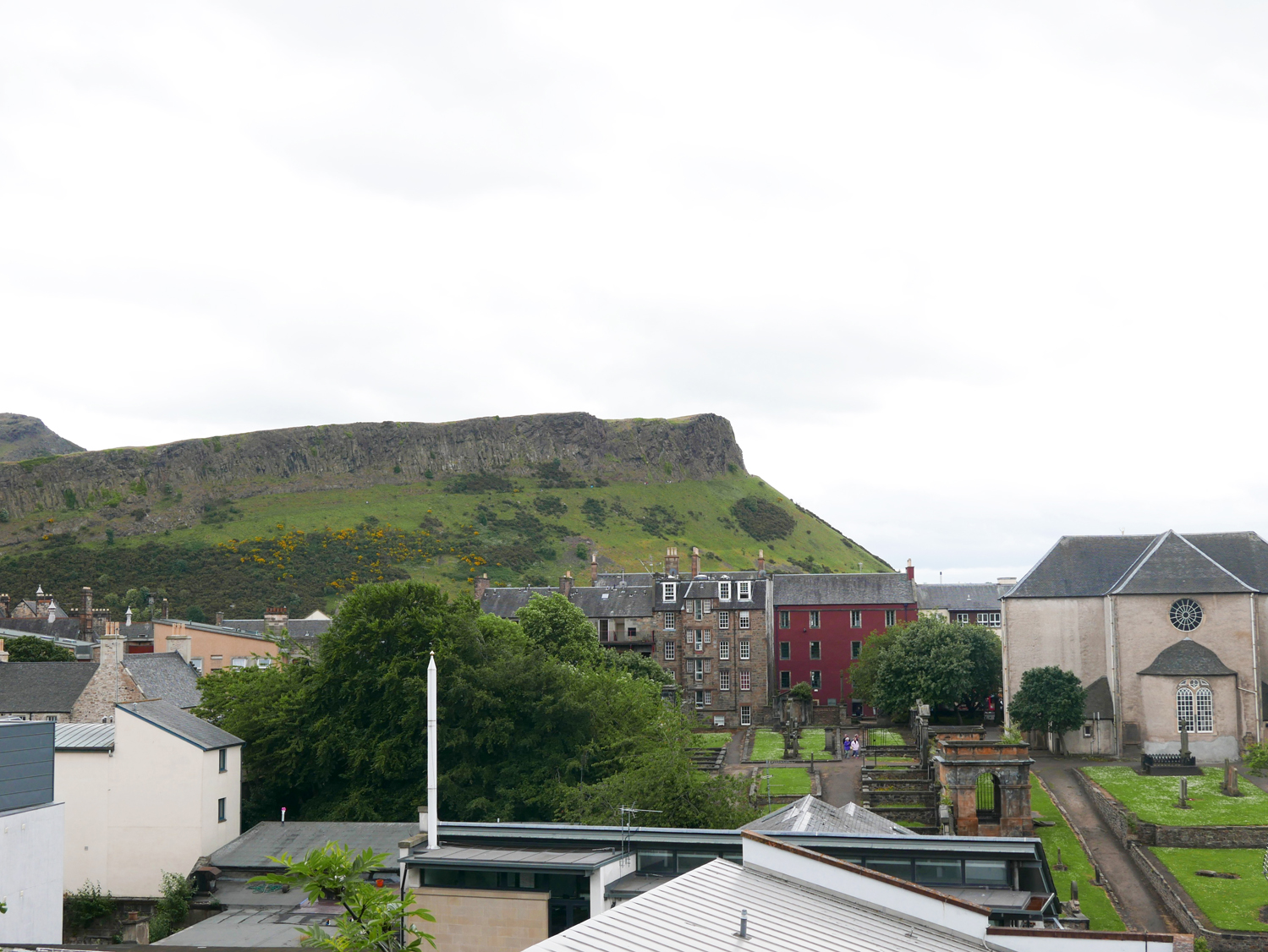 view of Arthur's seat from Calton Hill