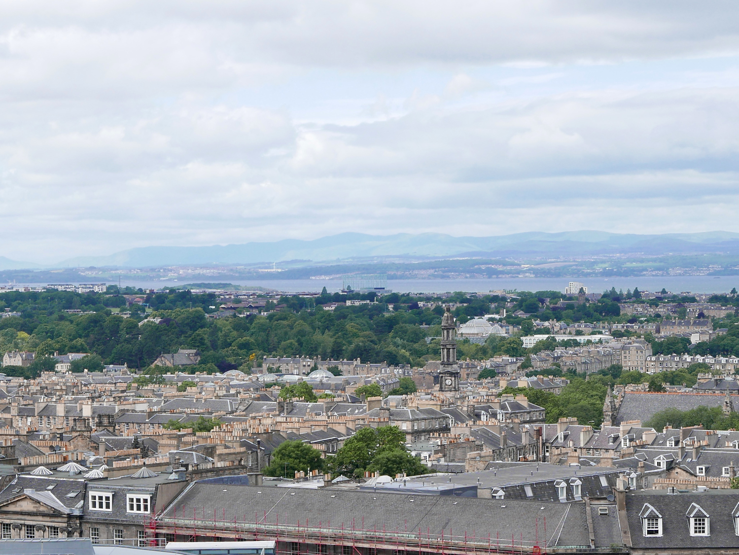 view of The Firth of Fourth from Calton Hill