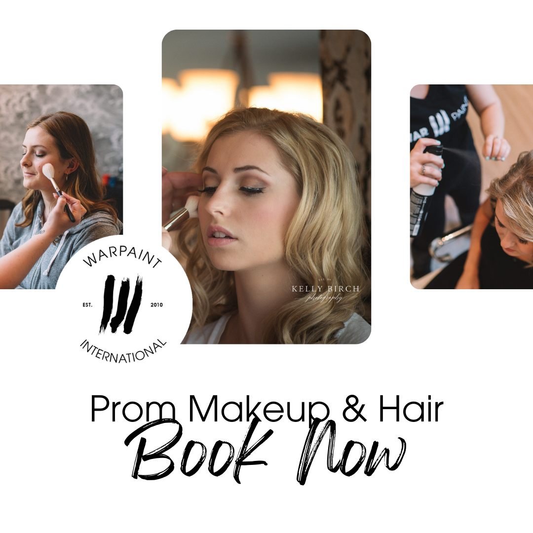 ✨Glam Up for Prom! ✨Book your Prom Makeup &amp; Hair with a WPI Artisan, Now. On-site service in your home. Shine bright and steal the night with professional hair and makeup artistry. 

💄Book Online at our Website: https://www.warpaintinternational