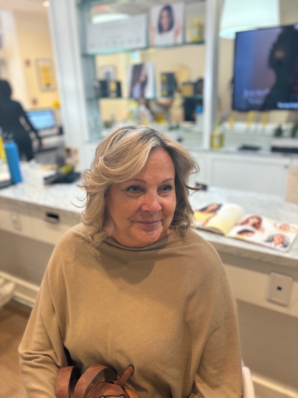 Shoulder Length Hairstyle Mother of Bride