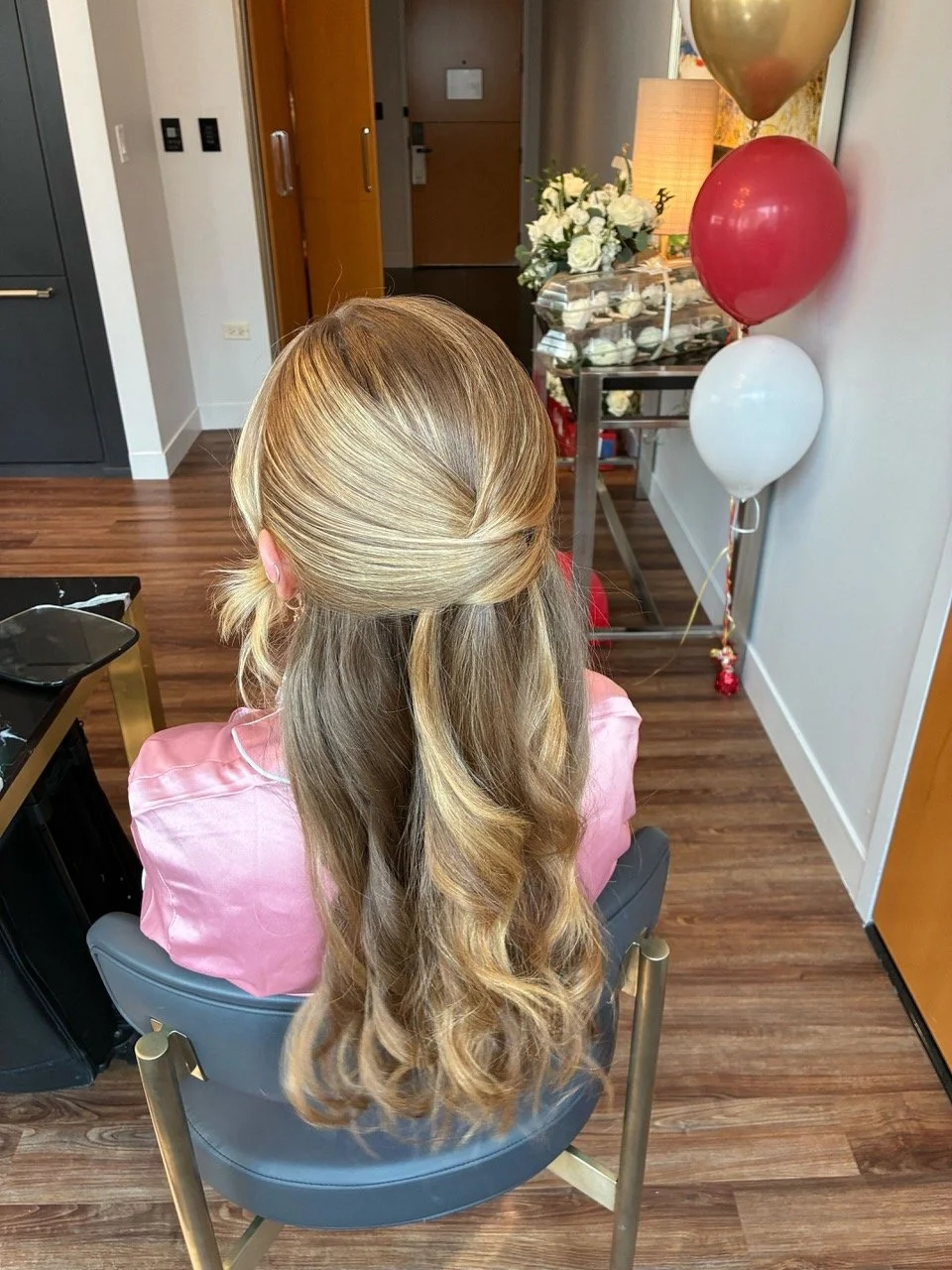 Half-Up Bridal Hair Chicago | WPI Beauty
