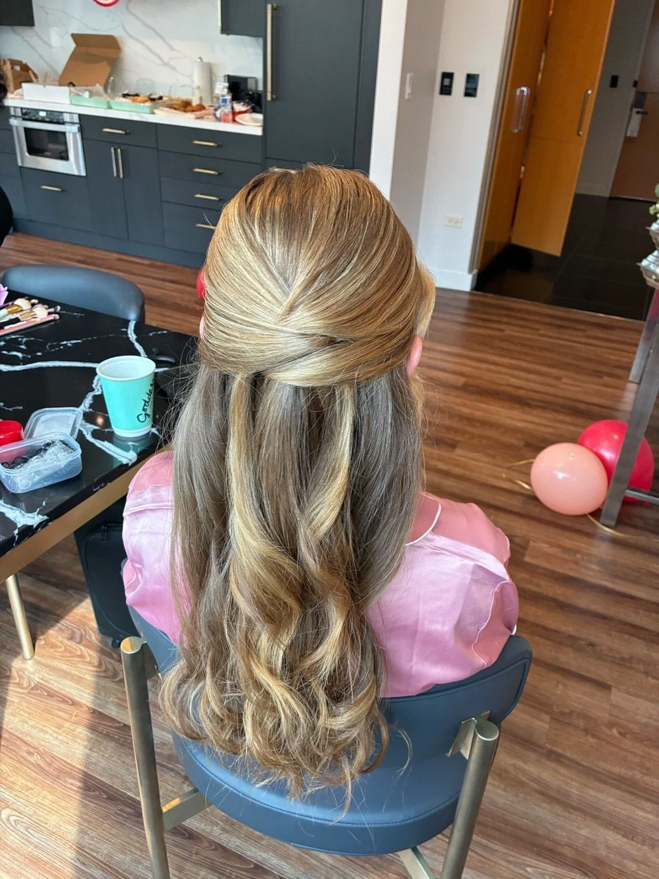 Soft Half-Up Waves Chicago Hairstylist | WPI Beauty