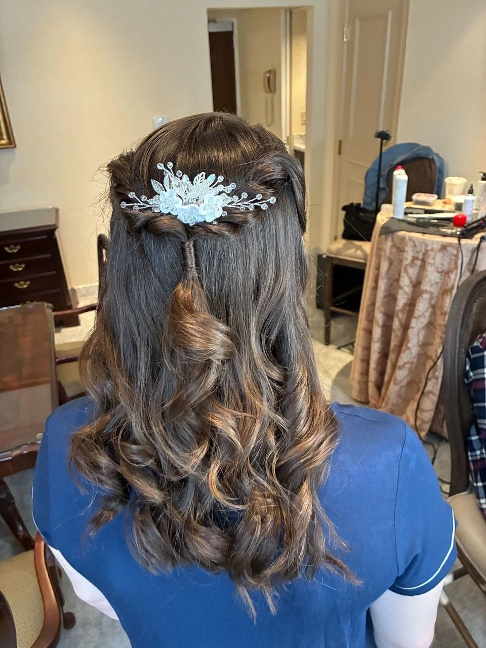 Bridal Hair with Accessory Chicago | WPI Beauty