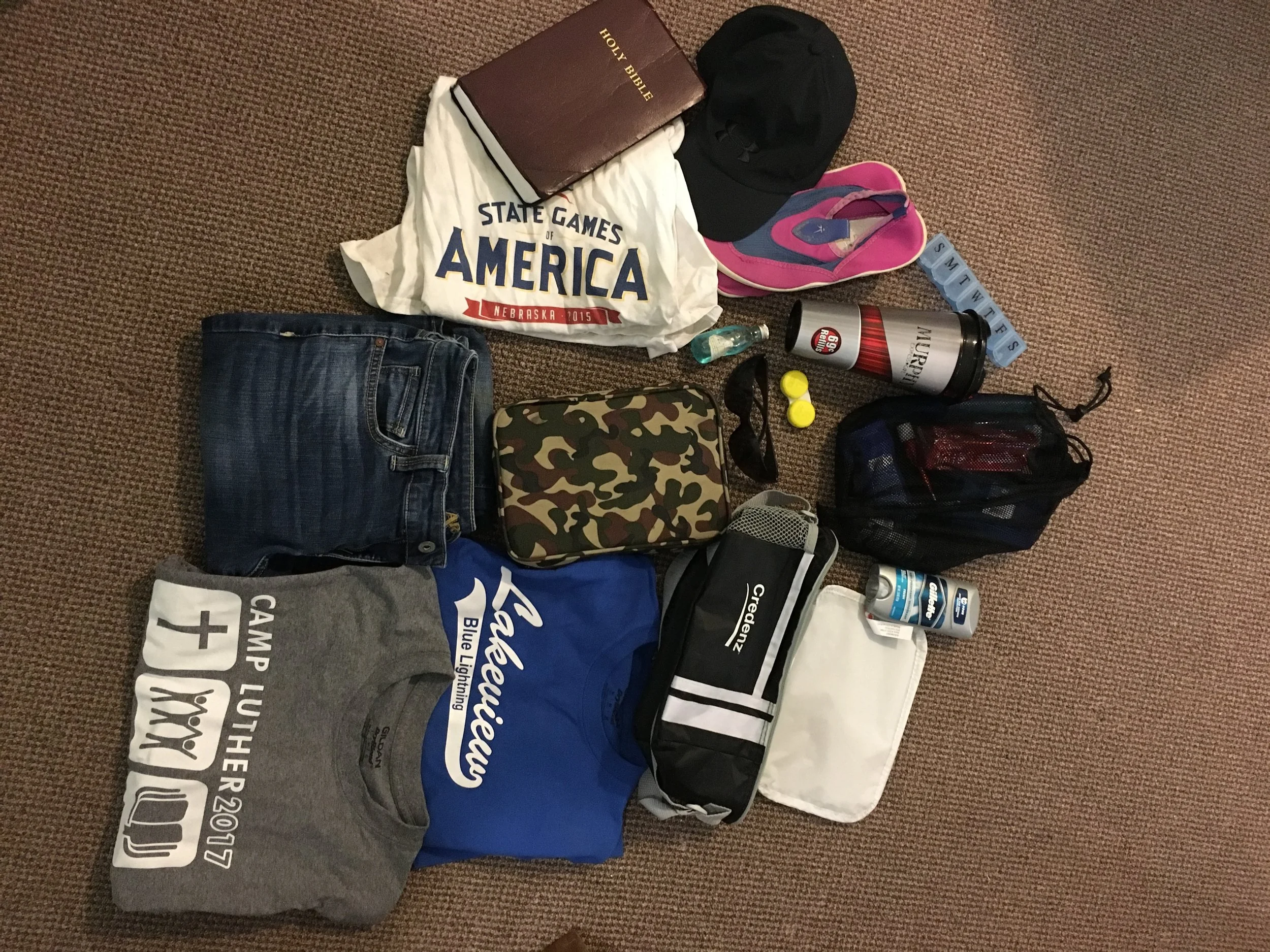 Items left at camp between July 19th and July 28th