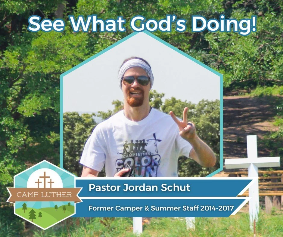 Every story from Camp Luther reminds us of God&rsquo;s power to transform lives. Take a moment to read Pastor Jordan Schut&rsquo;s story and see how Christ is at work through Your Camp.

Read now by following the link: www.campluther.org/jordan-schut