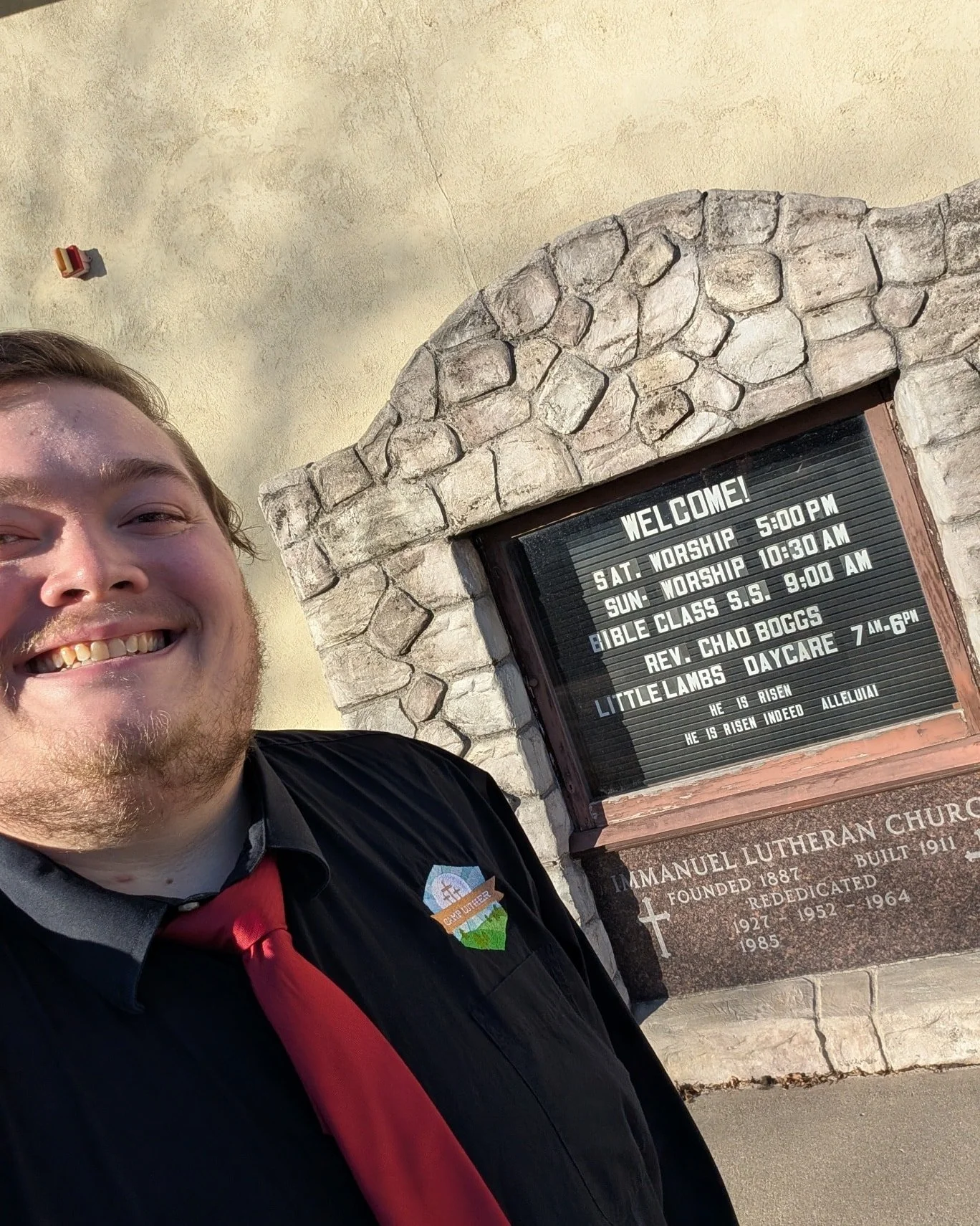 Glory to the Lamb of our Salvation! What a blessing this morning has been to present about Camp Luther to Immanuel Lutheran Church in Tilden, Nebraska! To meet with those who have been a part of Camp Luther for many years and have been advocating for