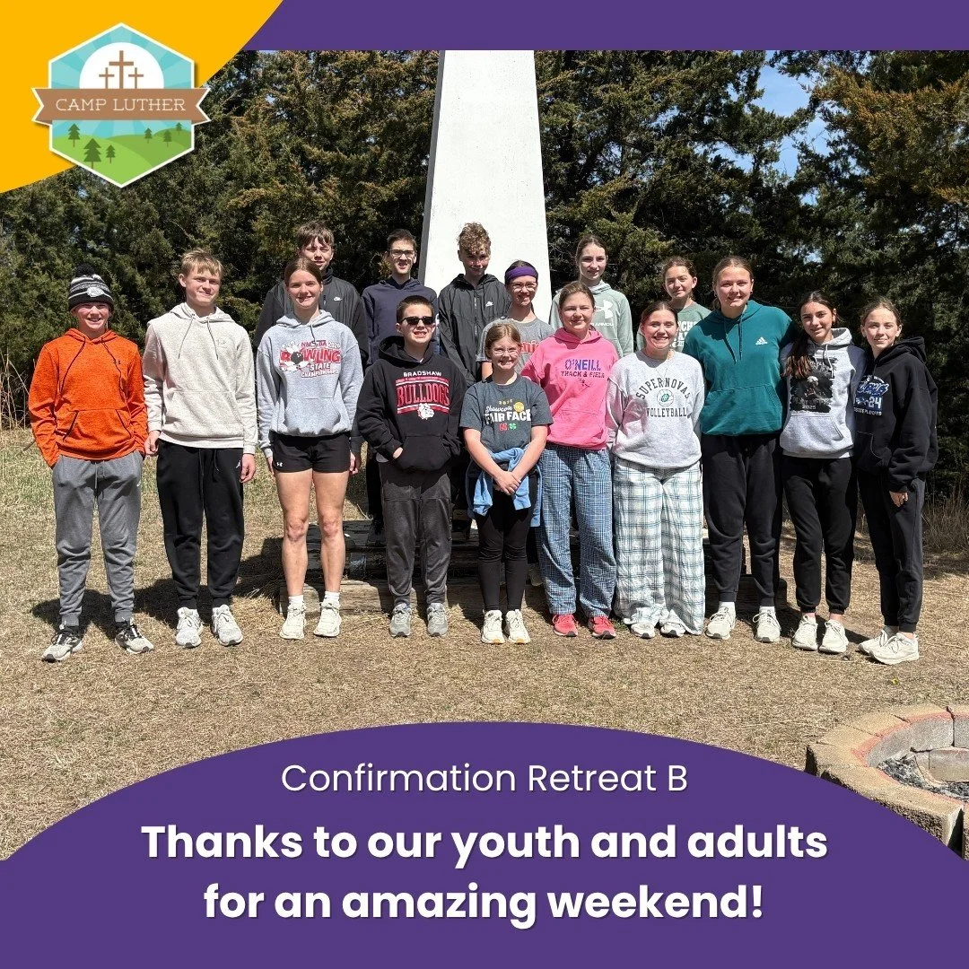 Thanks to everyone who joined us for this year's Confirmation Retreats, may God continue to make His paths known to you. We have one more Jr Youth Retreat this spring with room for your youth group to experience Camp. https://www.campluther.org/jyret