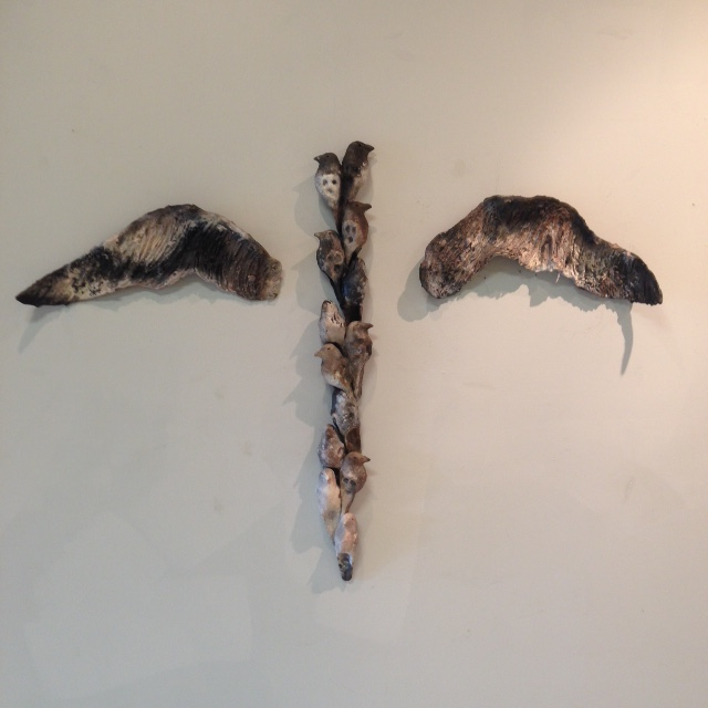 "WINGS," 2015. This is an earlier version of my sculpture that will be on display at the Art Car Museum.