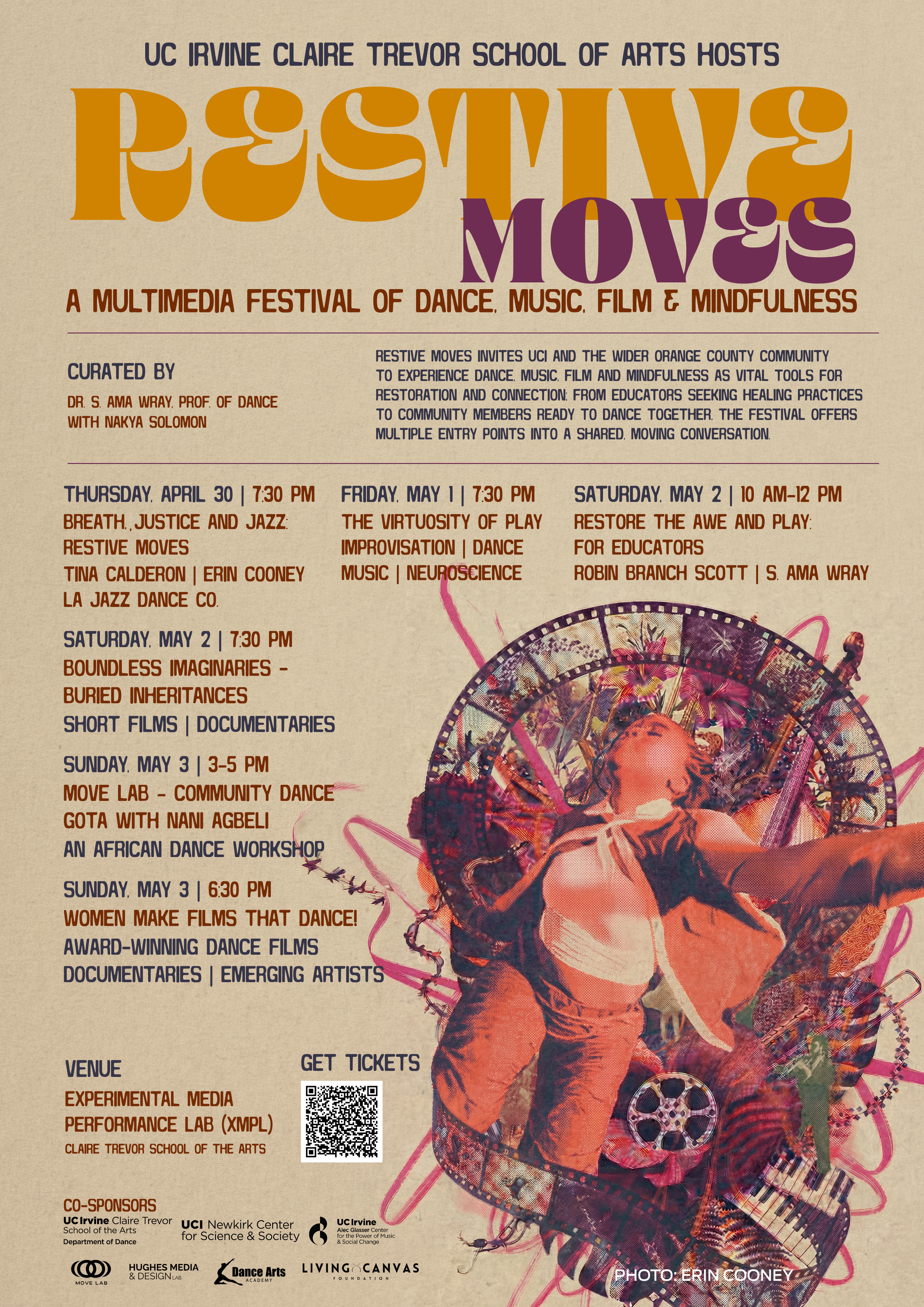 poster publicizing the Restive Moves festival