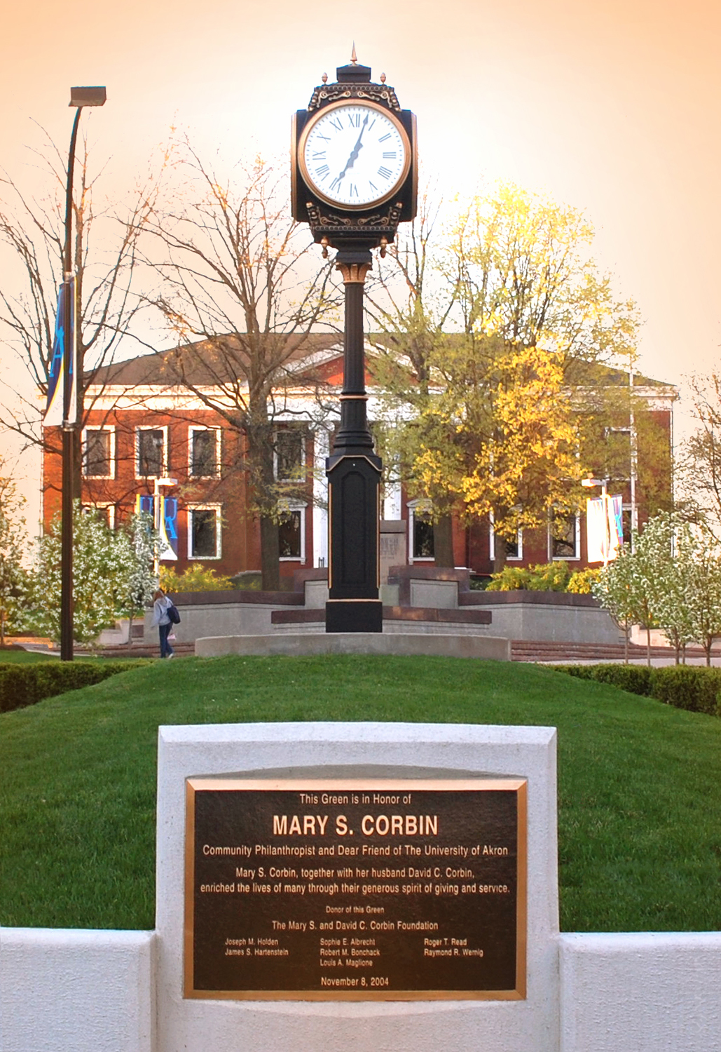 Donor Monument and Tower Clock