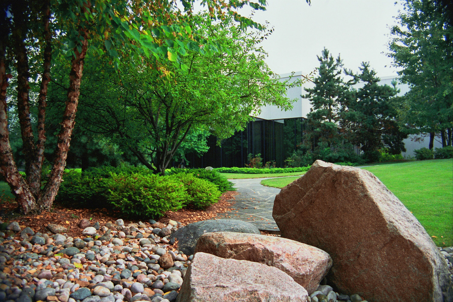 Zen Garden Stones & Meandering Stone Path