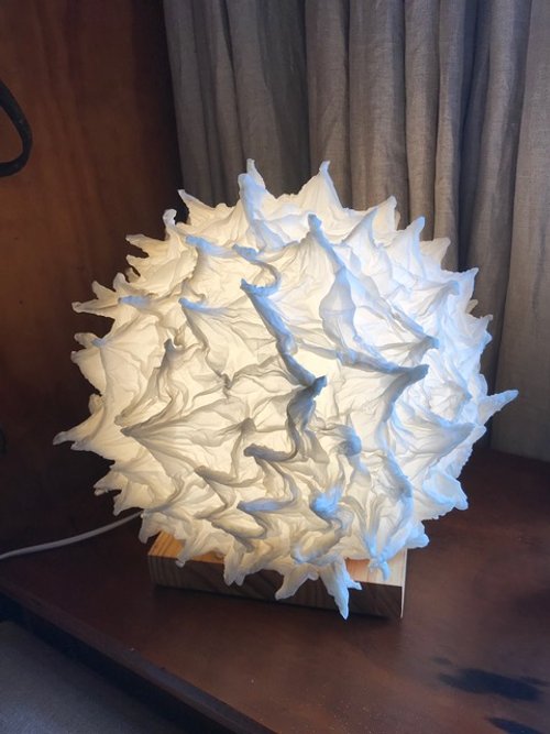 Shibori Lamp Silk Raglan NZ Art