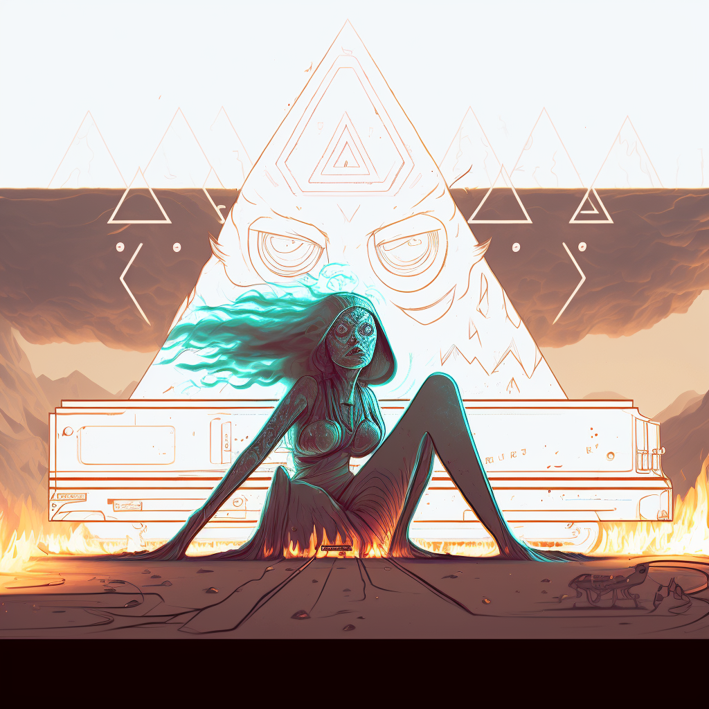 mrenjoyable_a_giant_sitting_woman_with_a_truck_and_flames_comin_d9ac1201-3a70-46ab-a9b7-a266eb0bb509.png