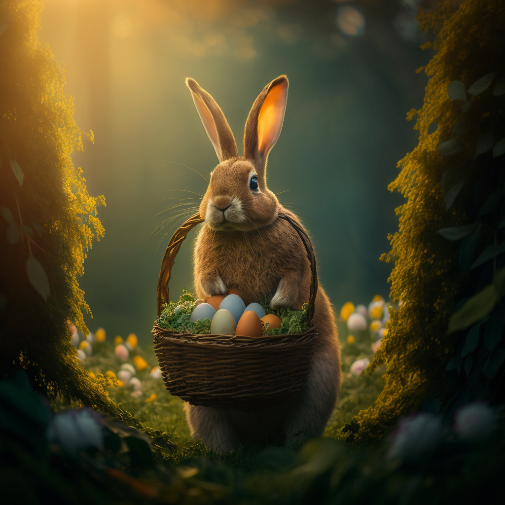 mrenjoyable_an_easter_bunny_standing_elusively_in_front_of_a_la_15df4e60-7333-4dc6-9324-40f4b8770881.png