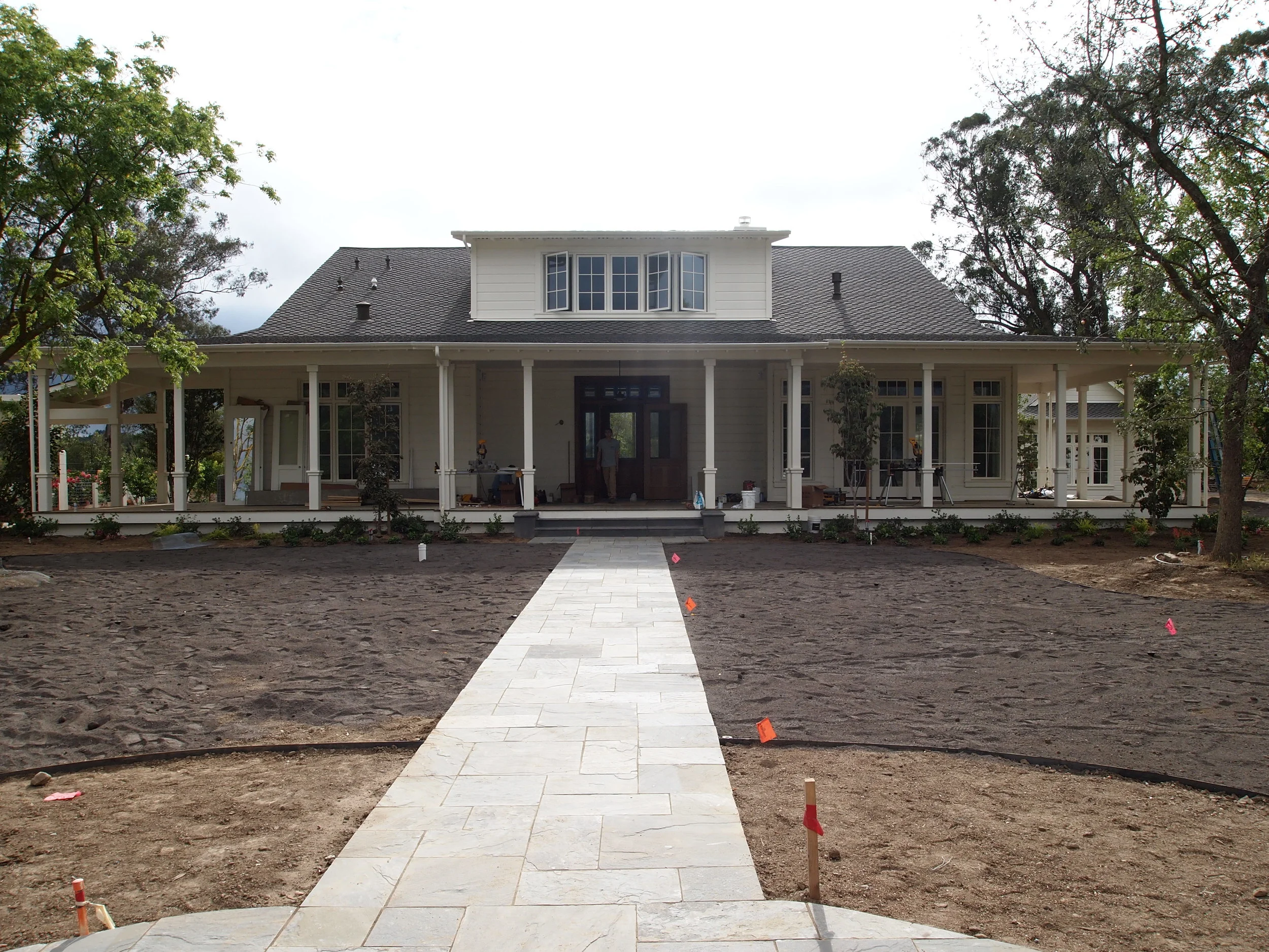  Sonoma wine country farmhouse nearing completion 
