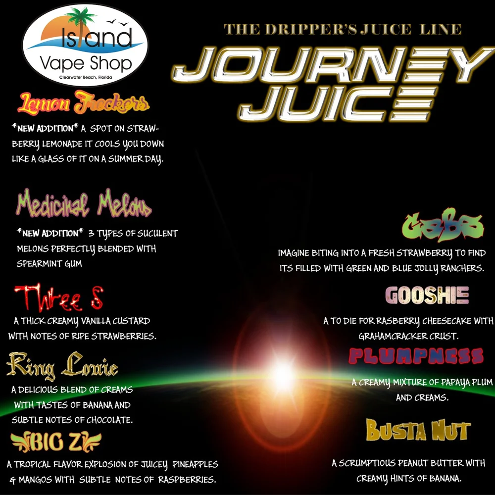 E-Liquid Menu  Island Vape Shop
