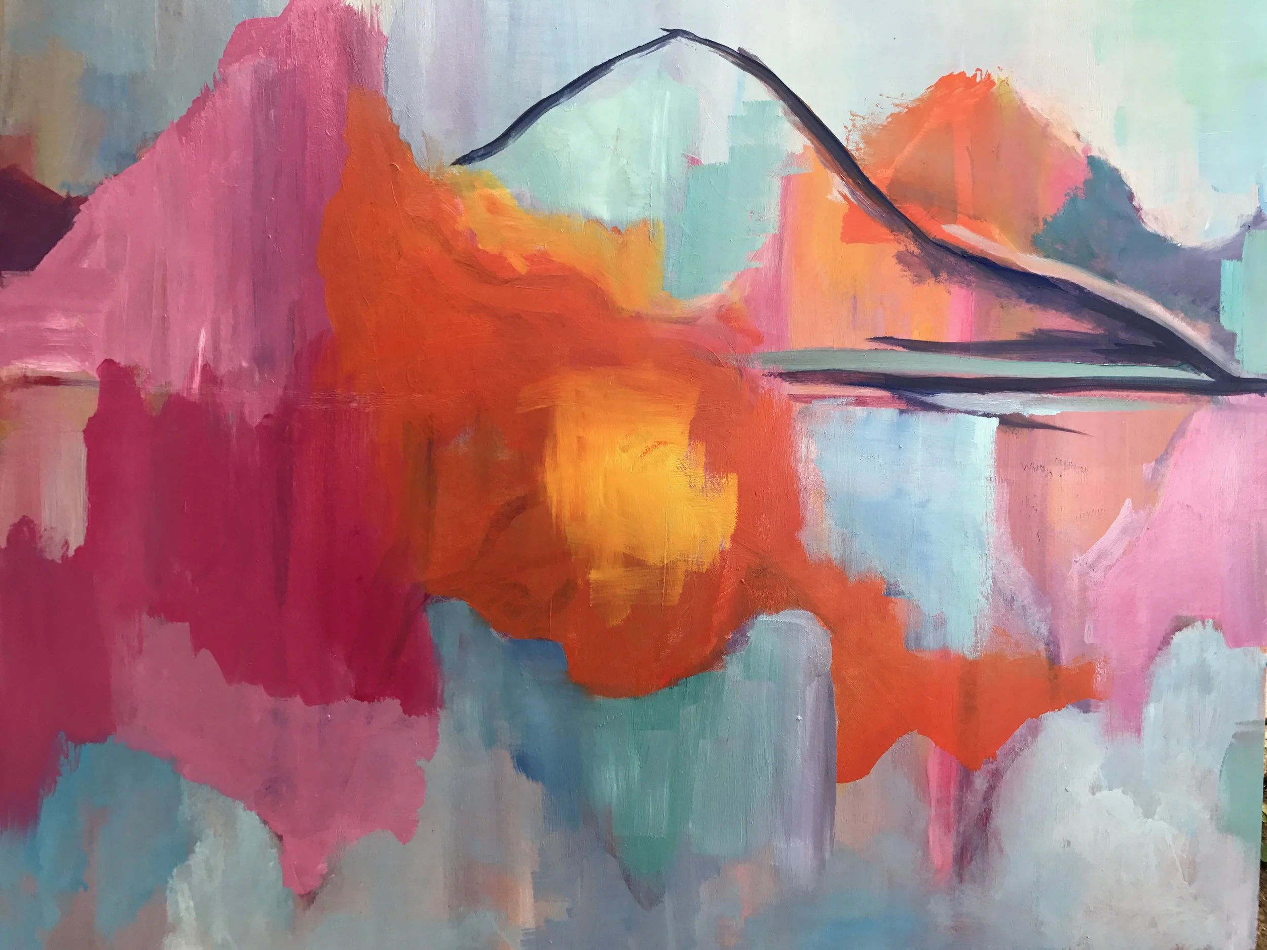 "Midnight Sun" 18x24" oil on masonite