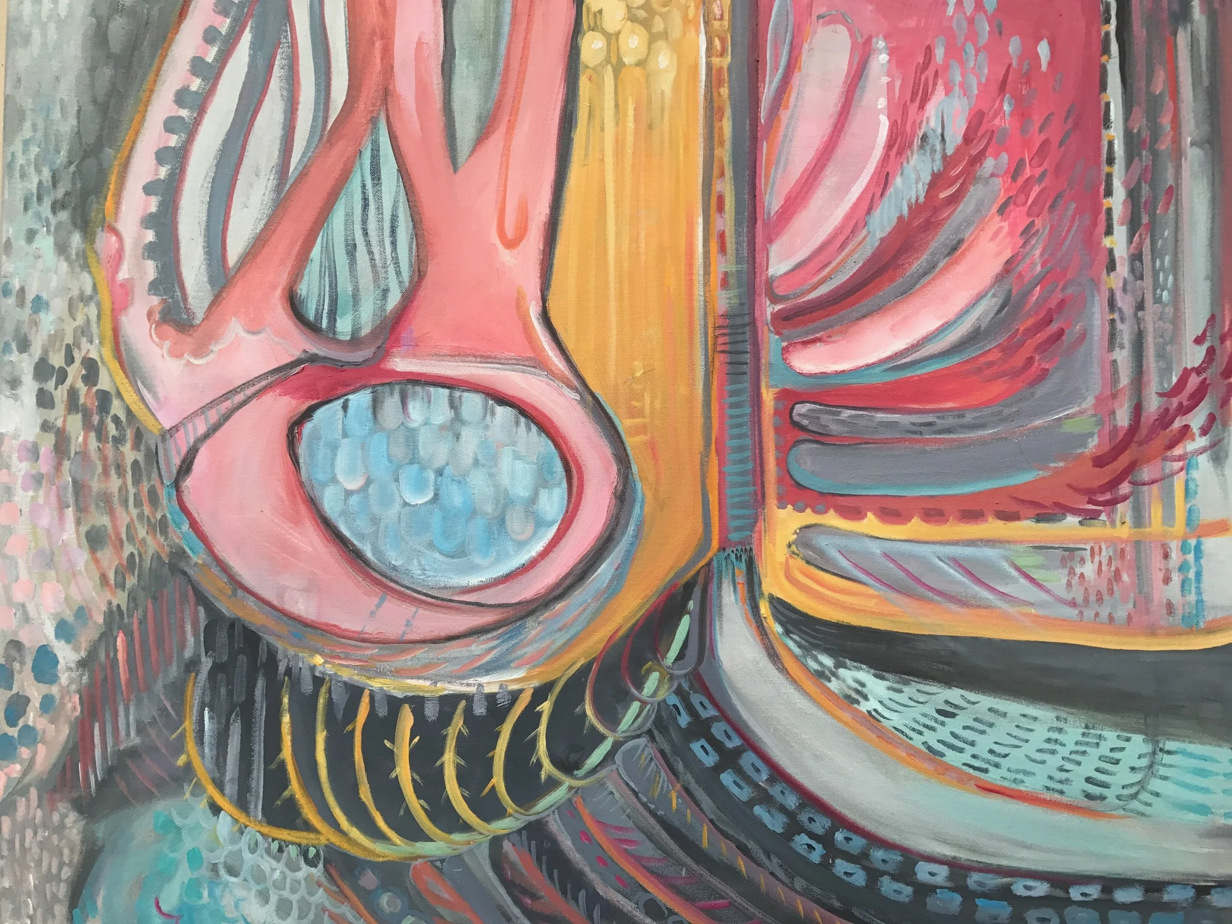 "A Seed Dreaming of Flight" 30x36", oil on canvas ($1500)