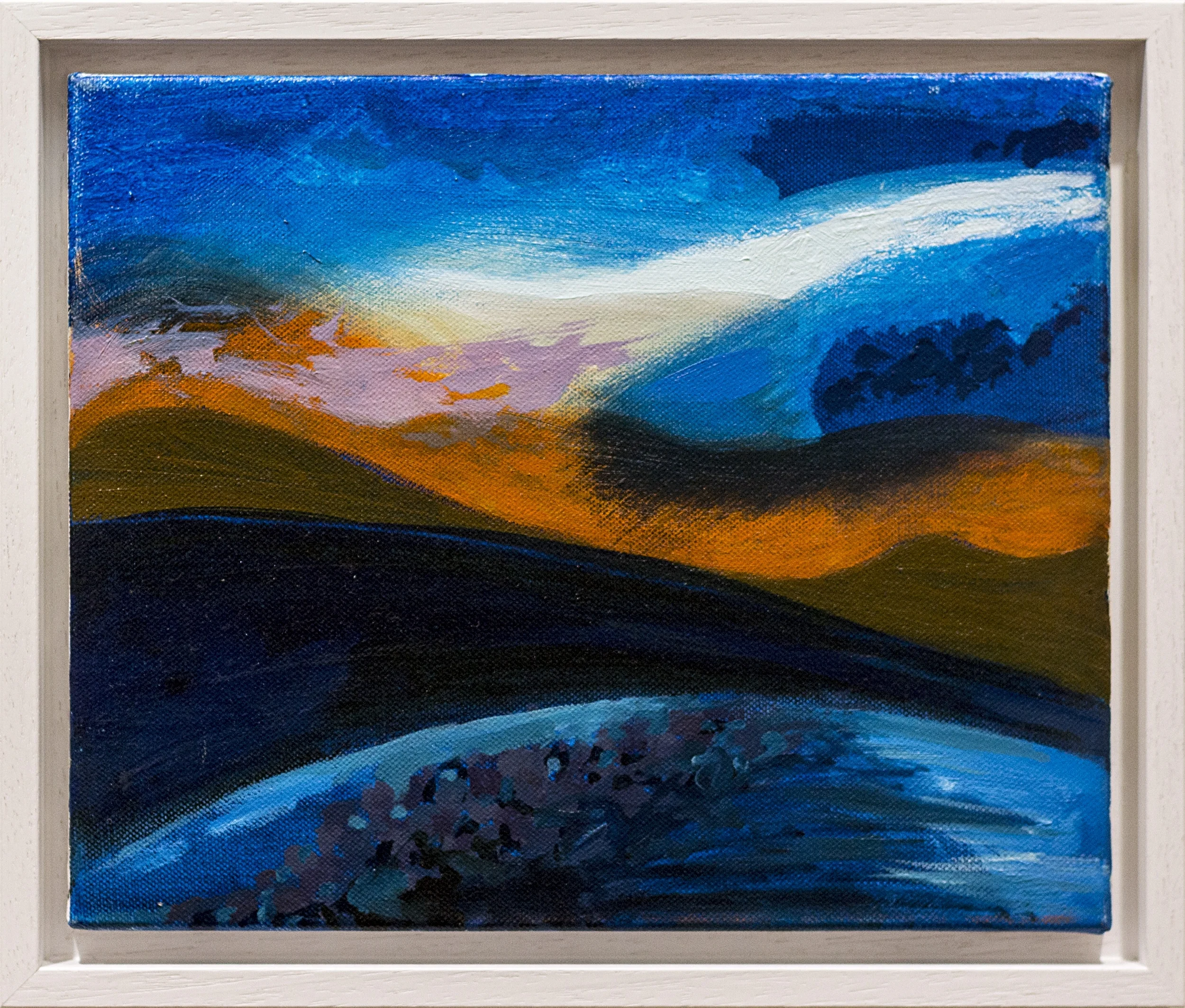   Wild Mountain Weather/météo de montagne sauvage[no 3]    Triptych 110cm x 29.5cm Oil Paint on Canvas  