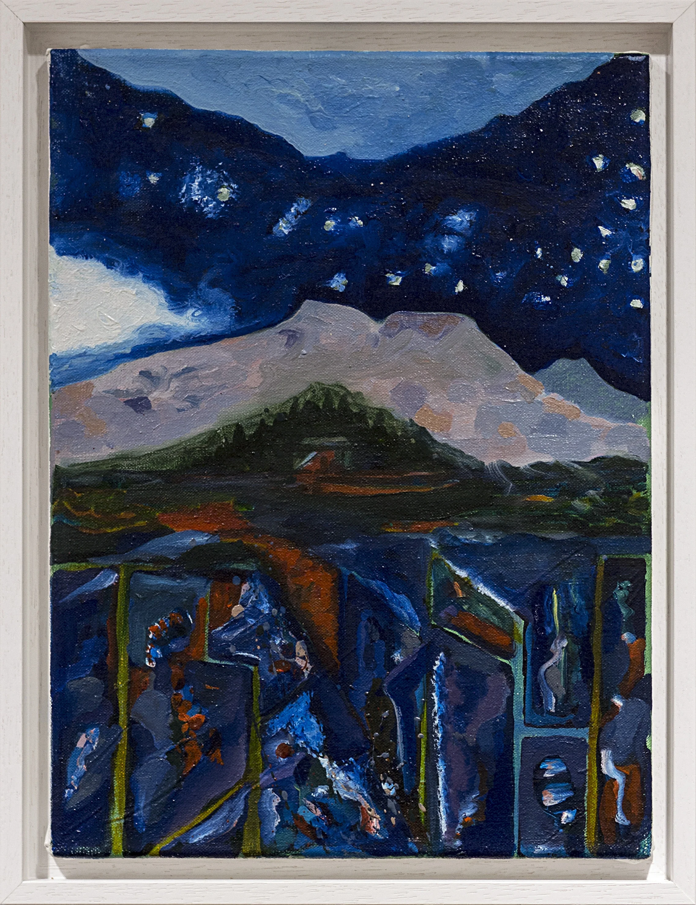   Underground excavation 3    Oil Paint on Linen.Size 14 x 18 inches  