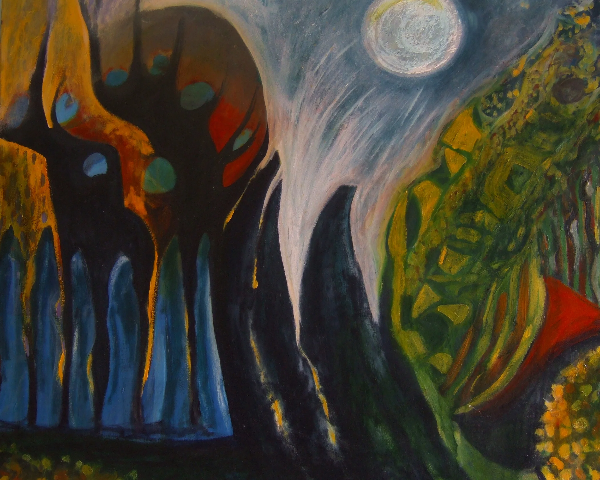   Dancing Forms    Oil Paint on Canvas  