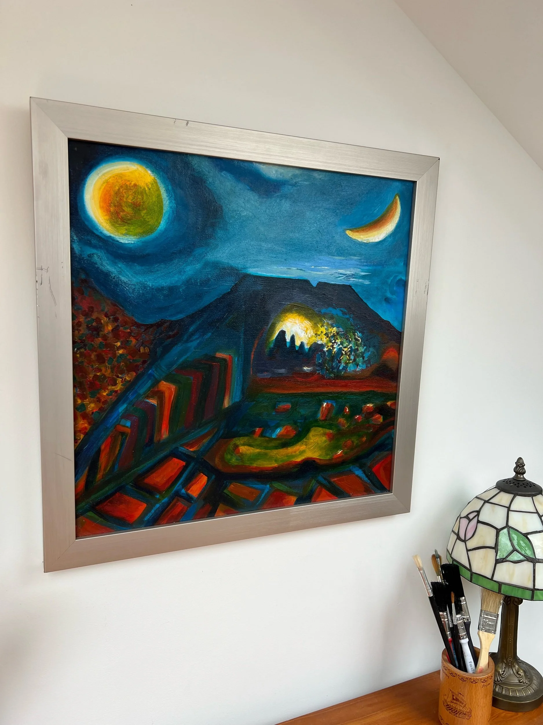 Day and Night Mysteries.Oil Paint on Canvas 2014/15.Price £400.00
