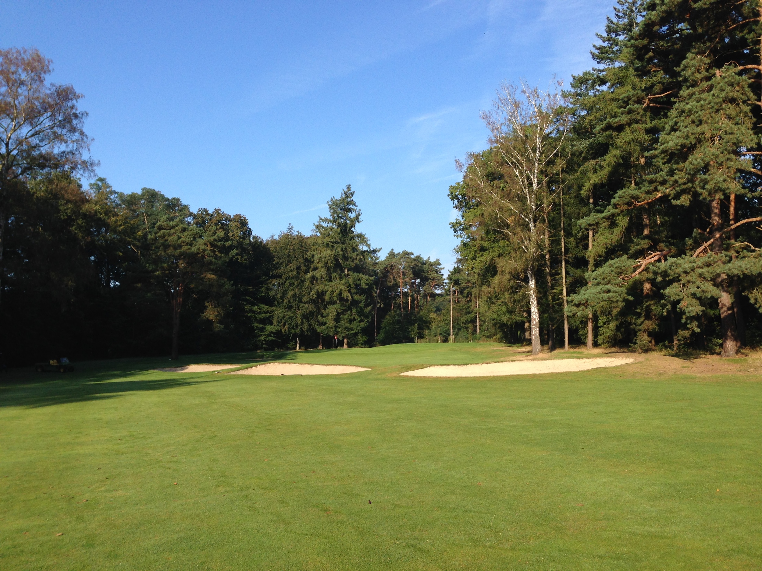 Hole 17 the morning of project groundbreaking