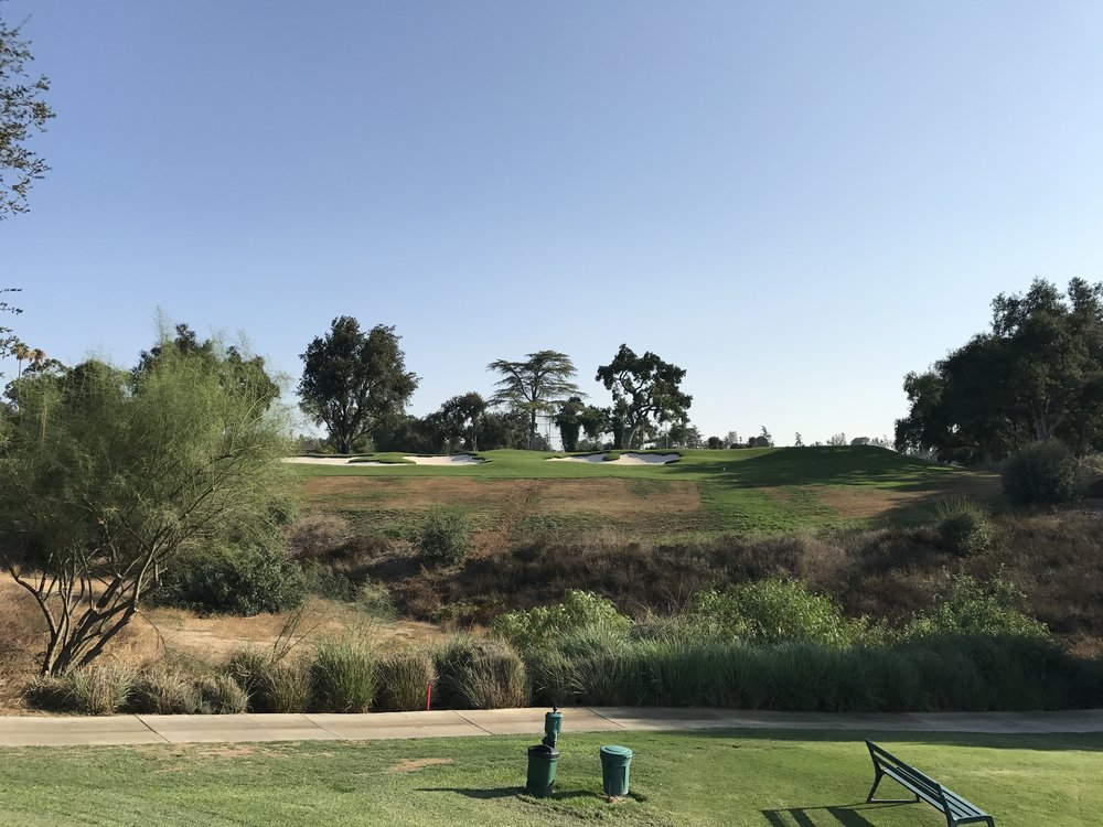  View of the right side bunkers from the 16th tee 