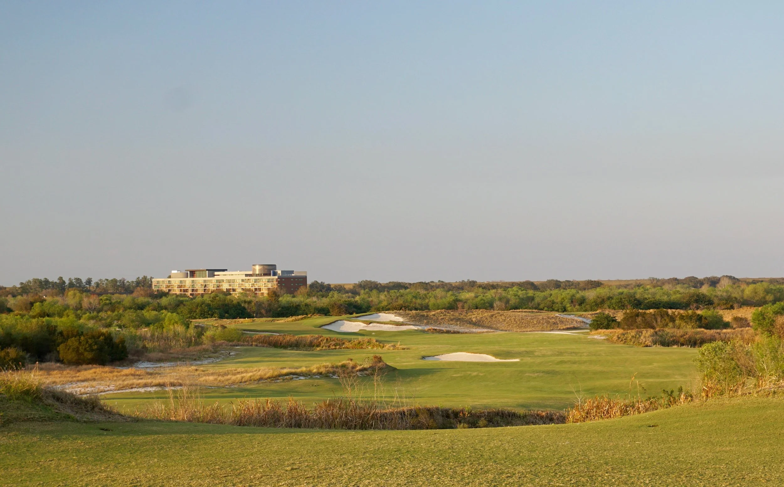 The proper line of play at Streamsong Blue is often unclear and determined by your own abilities and level of agression, and that is what I loved most about it. This is the tee shot on the 8th.