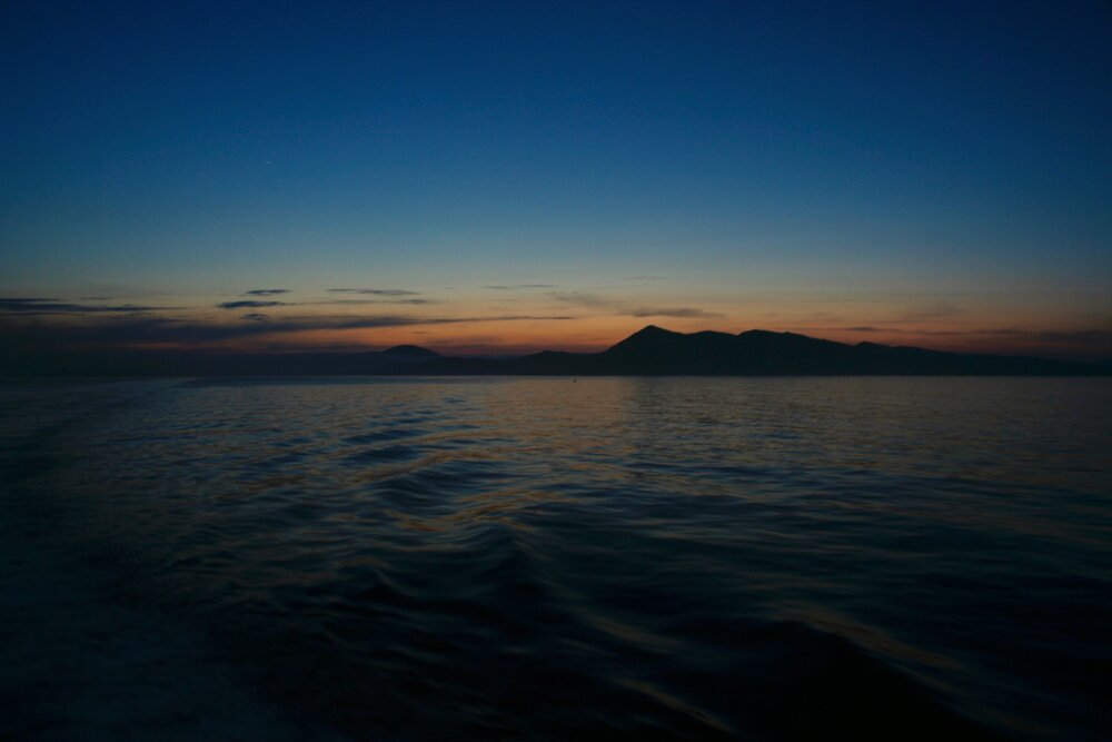 Twilight silhouette of Barra