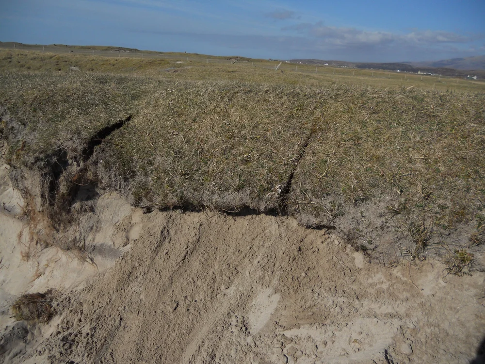 Edge after removing shovels