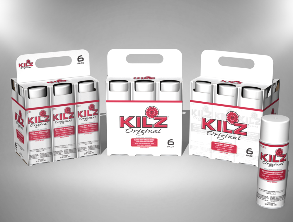 CONCEPT ART: KILZ® AEROSOL 6-PACK FOR HOME DEPOT