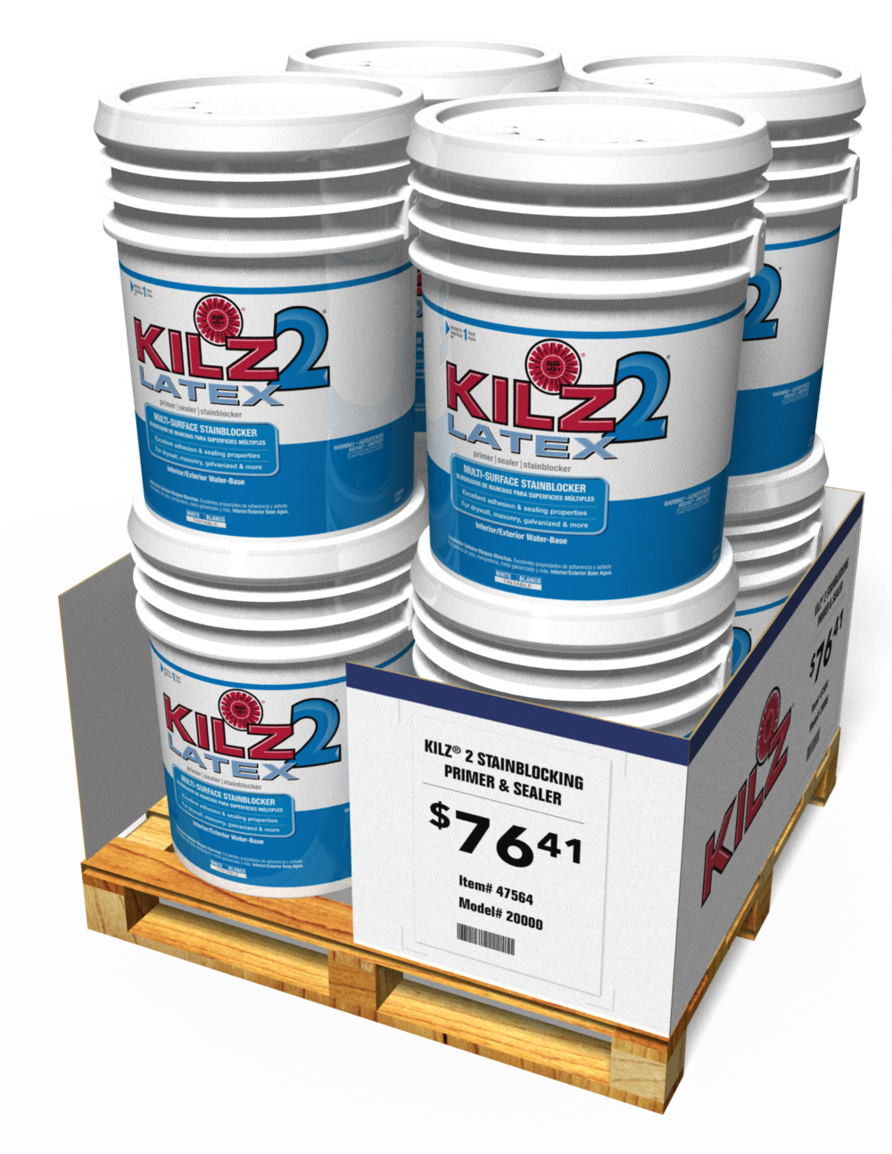 KILZ® 5-GALLON PALETTE SKIRT DISPLAY