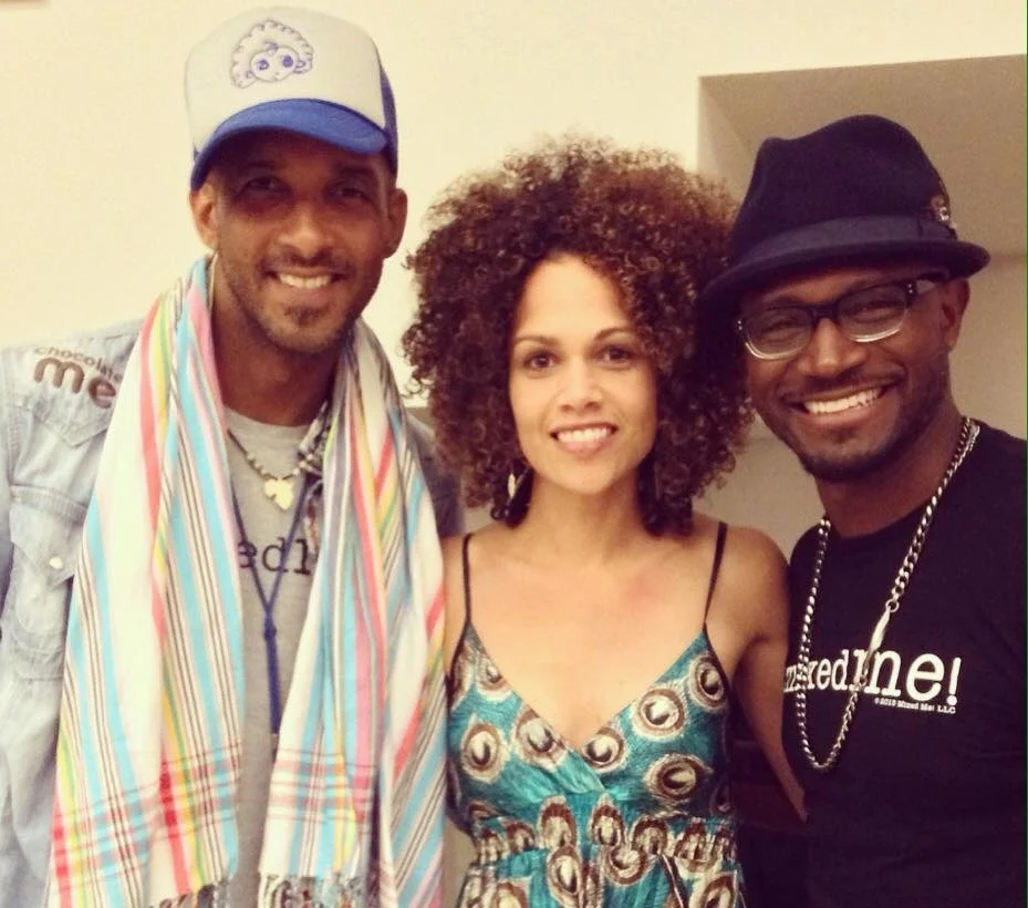 Mixed Remixed Storyteller's Prize Recipients - Mixed Me illustrator, Shane W. Evans with author and actor, Taye Diggs