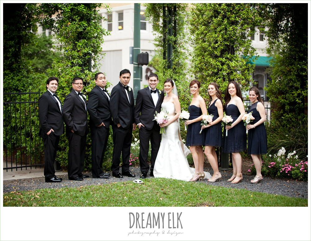lauren and leo, wedding, tuxedos, navy bridesmaids dresses