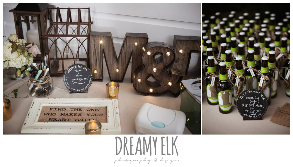 outdoor summer wedding reception table decorations, the winfield inn, photo {dreamy elk photography and design}